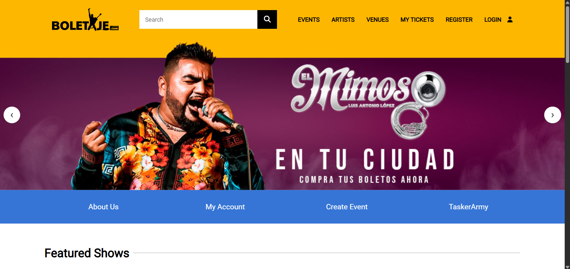 Boletaje Music Concert